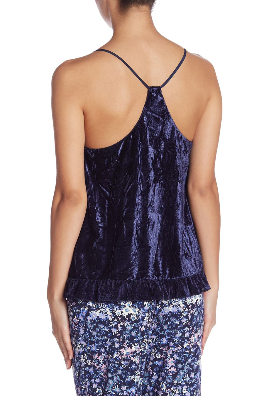 Josie by Natori Navy-Blue Velvet-Crush Cami