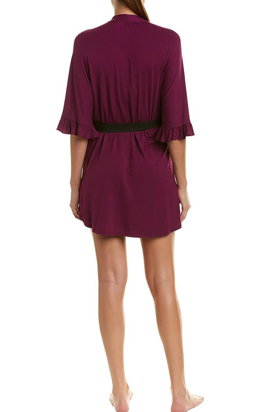 Josie by Natori Tees Happi Coat Wrap in Plum