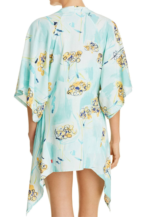 Josie by Natori Wanderlust Kimono/Wrap in Crystal Blue