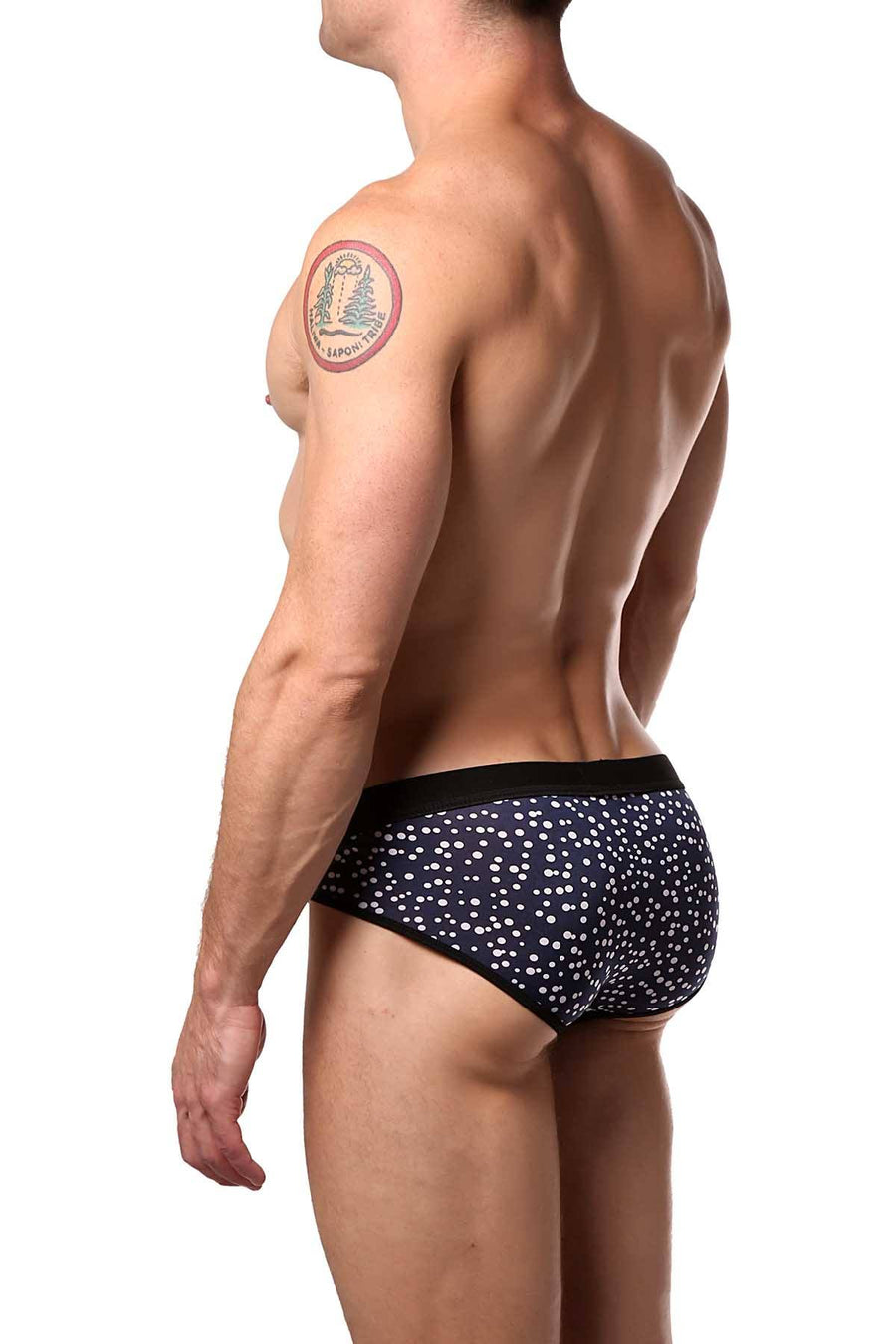 JustinCase Navy/White Bubble Brief