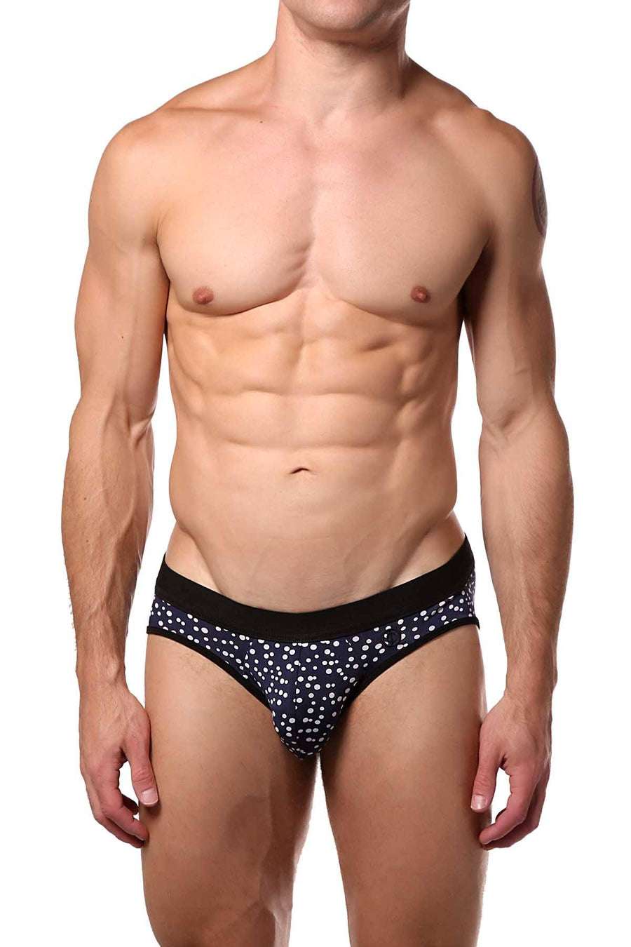 JustinCase Navy/White Bubble Brief