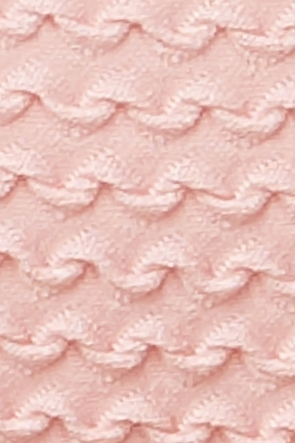 Kate Spade New York Aloha-Pink Marina Piccola Textured/Scalloped Triangle Top