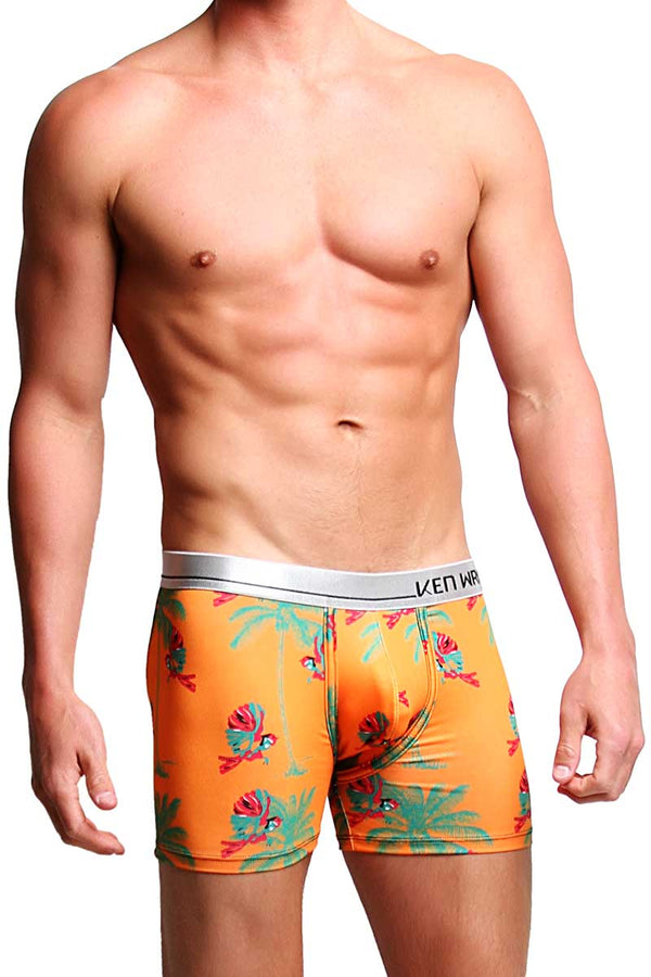 Ken Wroy Orange Birdie Boxer Brief