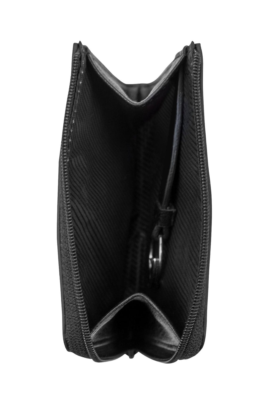 Kenneth Cole Reaction Black Top-Zip Coin Purse With Tracker
