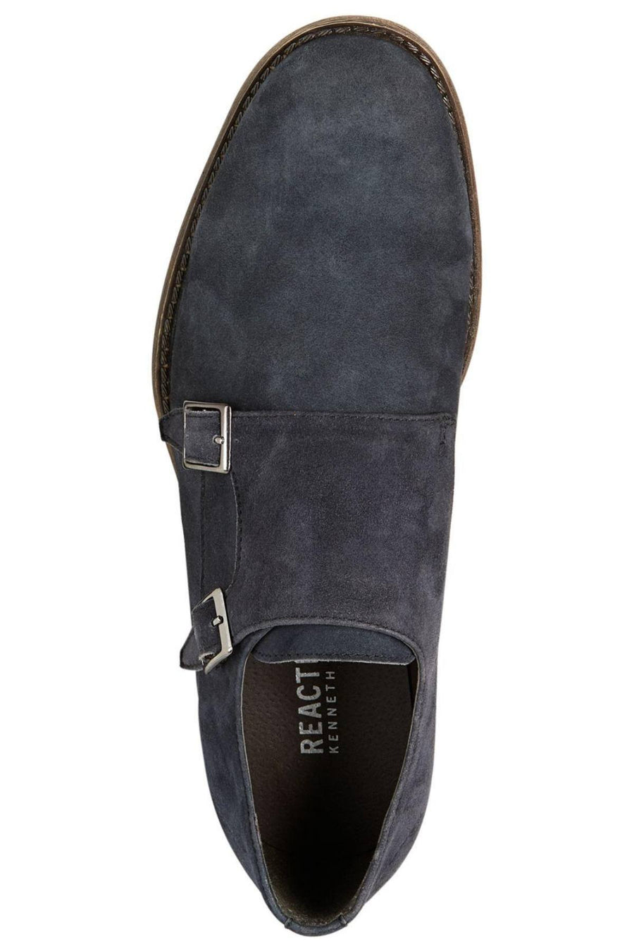 Kenneth Cole Reaction Navy Design-20644 Suede Monk Loafer