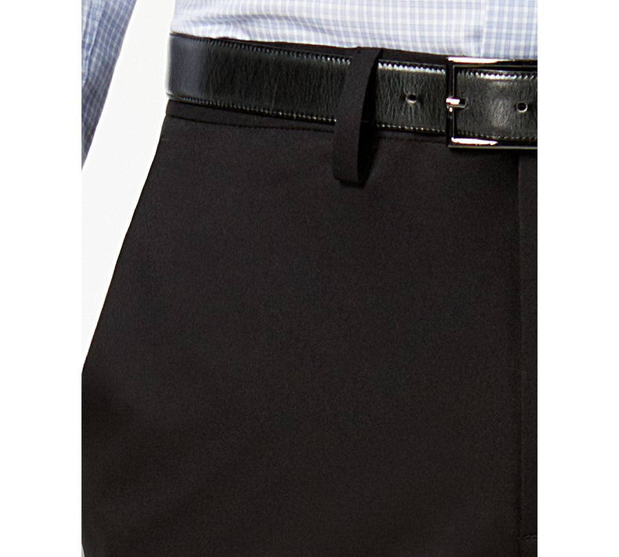 Kenneth Cole Reaction Slim-fit Stretch Gabardine Dress Pants Black