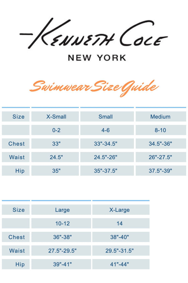 Kenneth Cole White/Blue Stompin in Steliettos Illusion Swimsuit