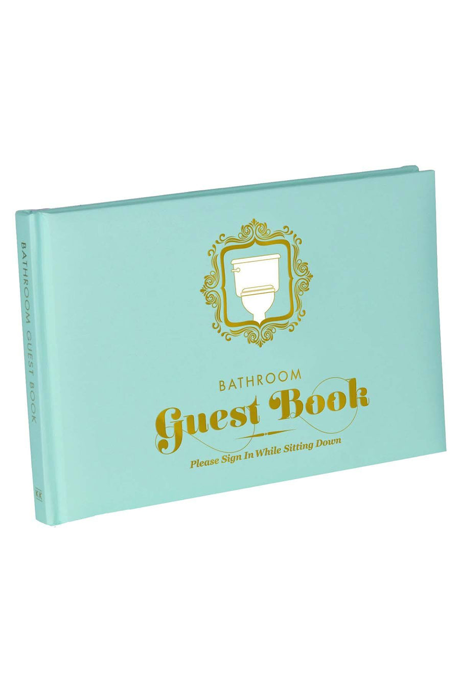 Knock Knock Turquoise Bathroom Guest Book