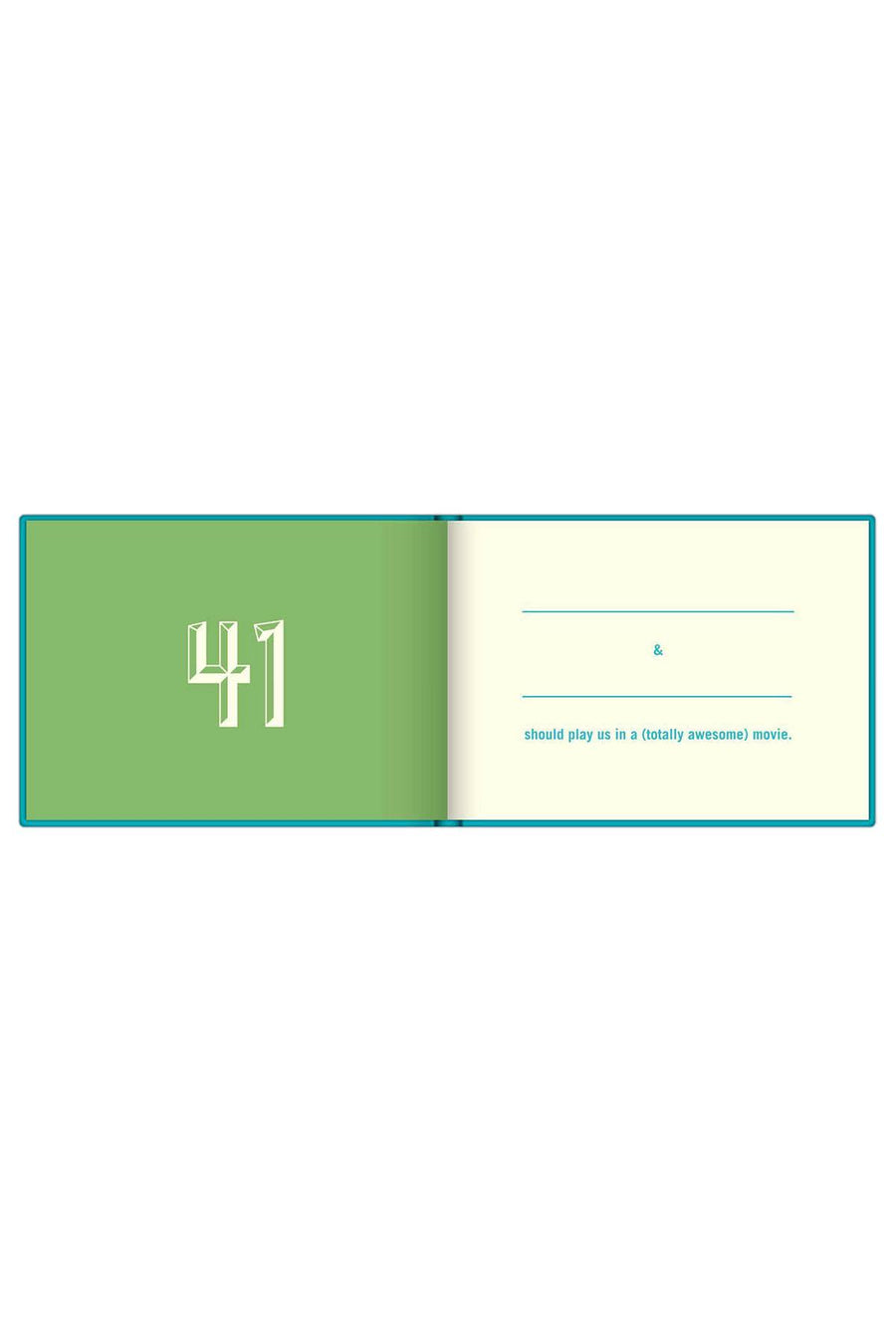 Knock Knock Turquoise Why You're So Awesome Fill in the Love Book