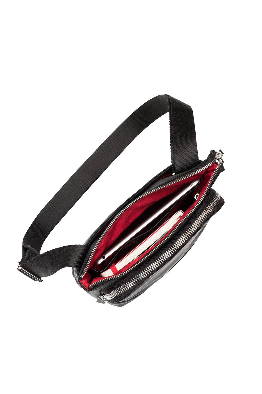 Knomo London Black Carrington Mini 10'' X-Body Bag