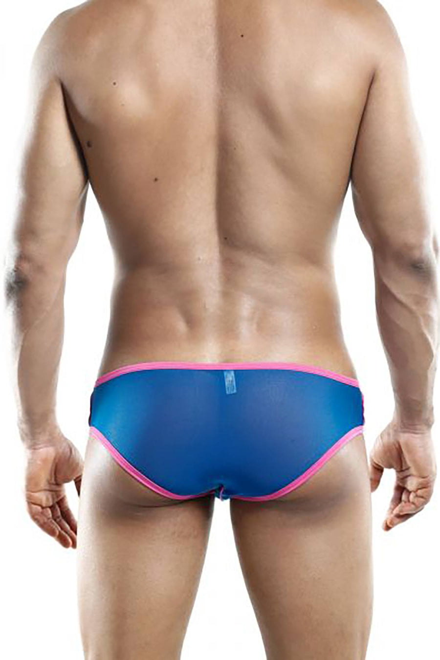 Kyle Royal-Blue/Pink Sheer Tease Slip Brief