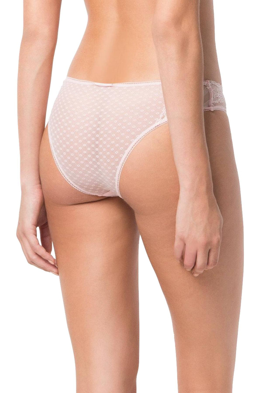 La Perla Light-Pink Tuberose Brazilian Bikini Brief