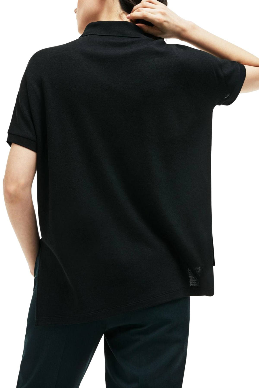 Lacoste Black Modern-Fit Flowing Stretch-Cotton Piqué Polo