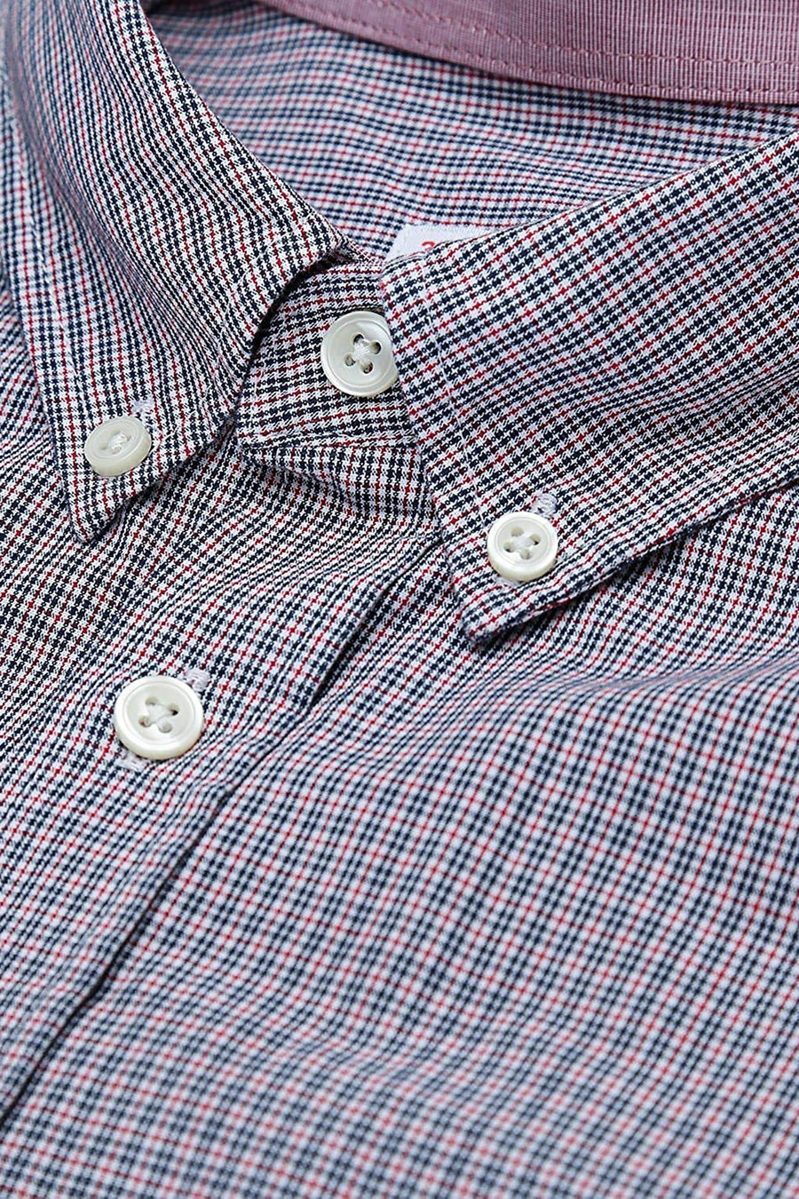 Lacoste Boreal-Blue/White Regular Fit Woven Shirt