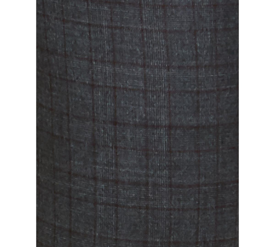 Lauren Ralph Lauren Classic-fit Stretch Check Flannel Dress Pants Grey