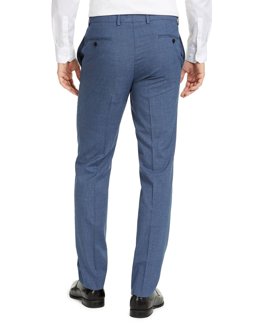 Lauren Ralph Lauren Classic-fit Ultraflex Stretch Dress Pants Blue Mini Houndstooth
