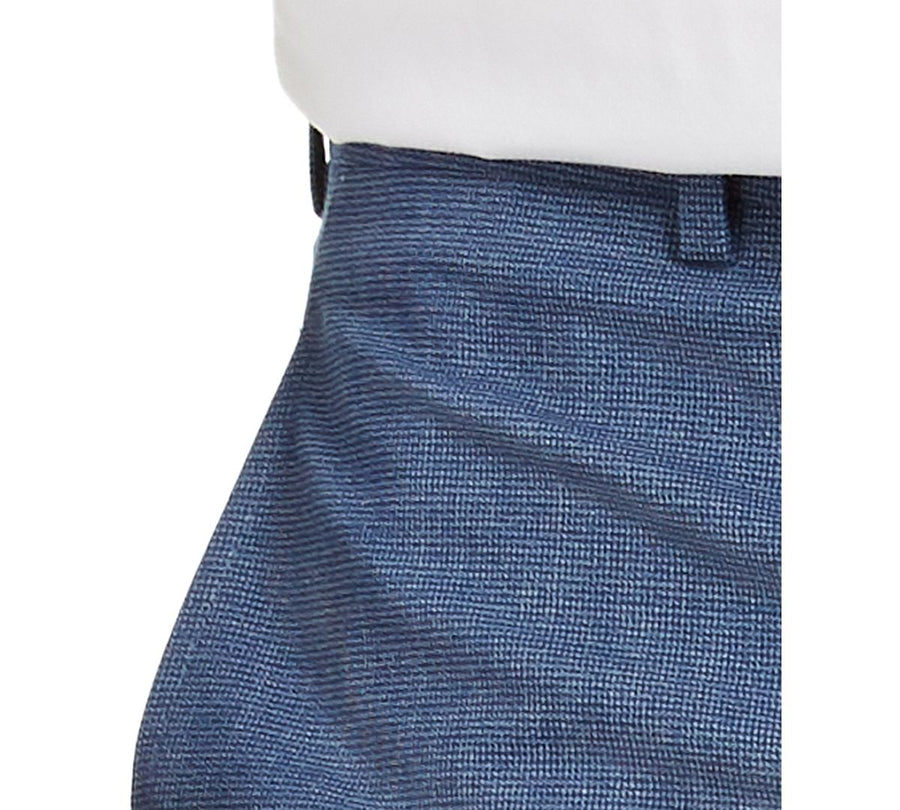 Lauren Ralph Lauren Classic-fit Ultraflex Stretch Dress Pants Blue Mini Houndstooth
