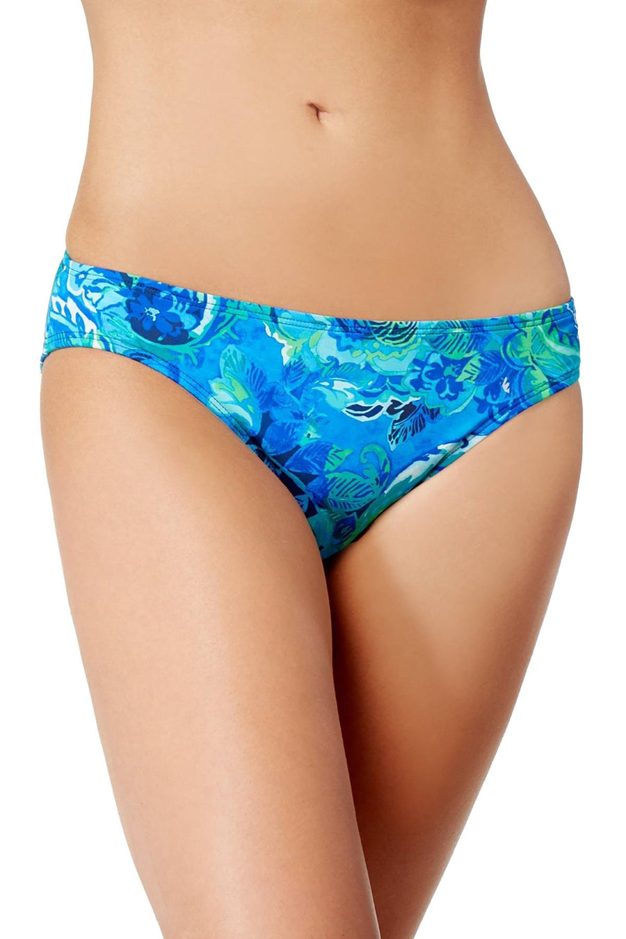 Lauren Ralph Lauren Exotic Paisley Hipster Bikini Bottom in Blue