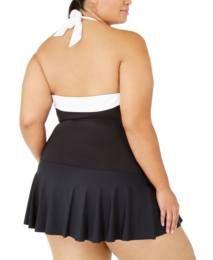 Lauren Ralph Lauren Plus Bel-air Swim Dress Black