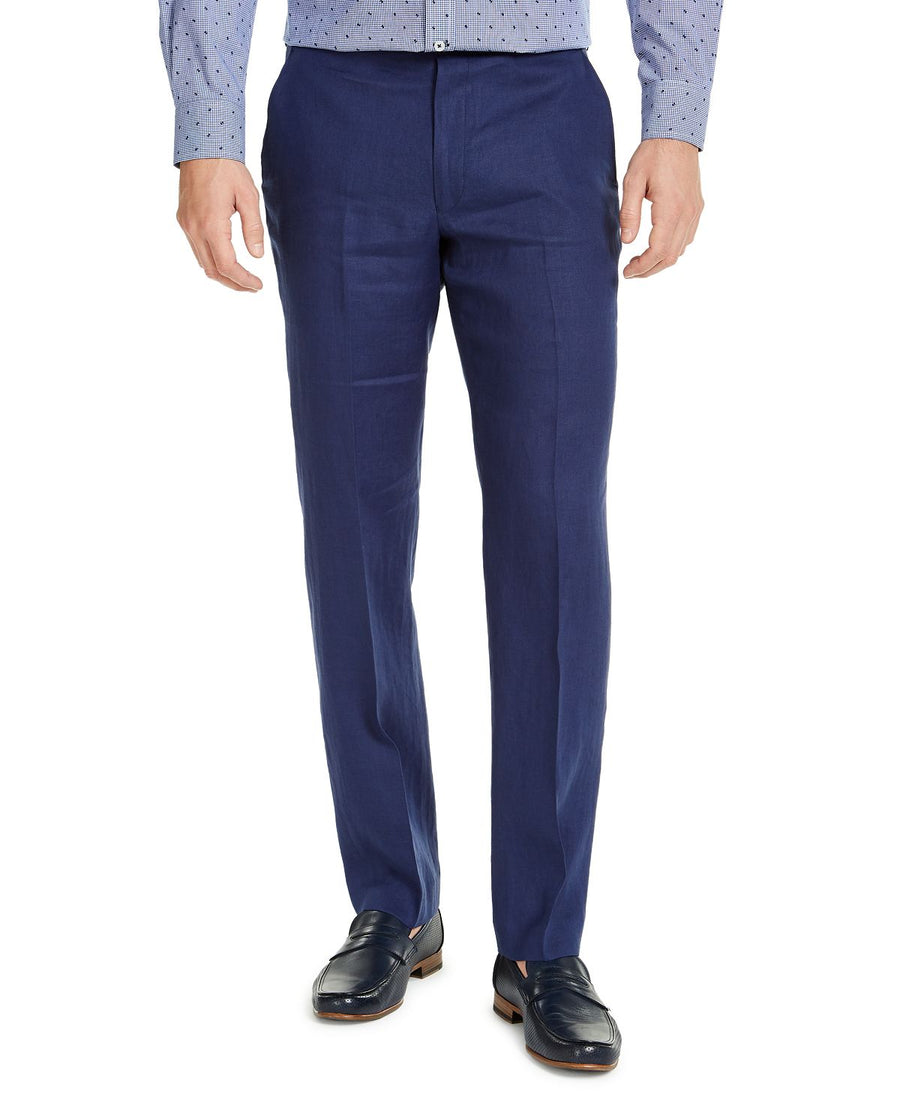 Lauren Ralph Lauren Ultraflex Classic-fit Linen Pants Navy
