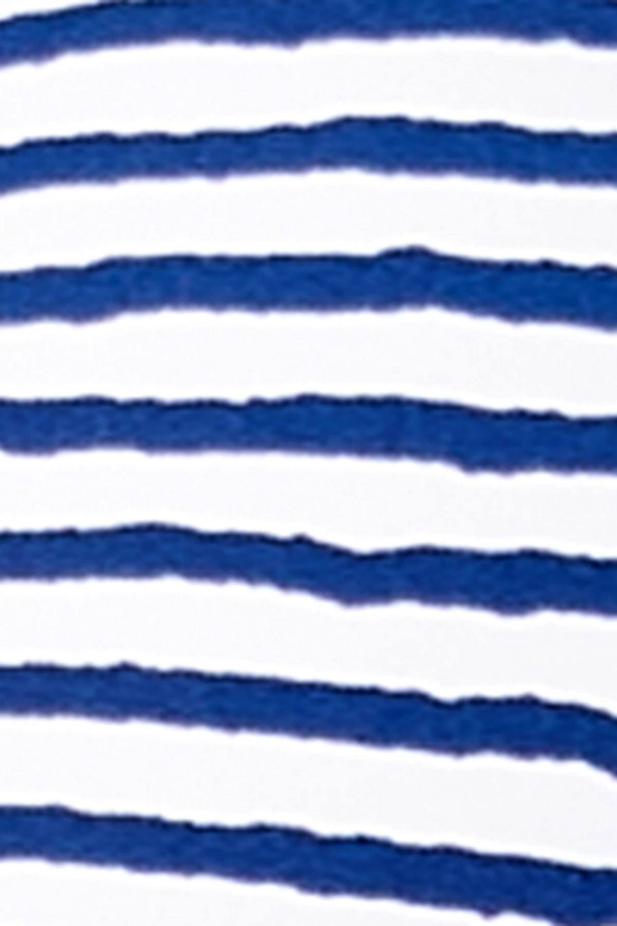 Lauren Ralph Lauren White/Blue Painterly Striped Slimming Tankini Top