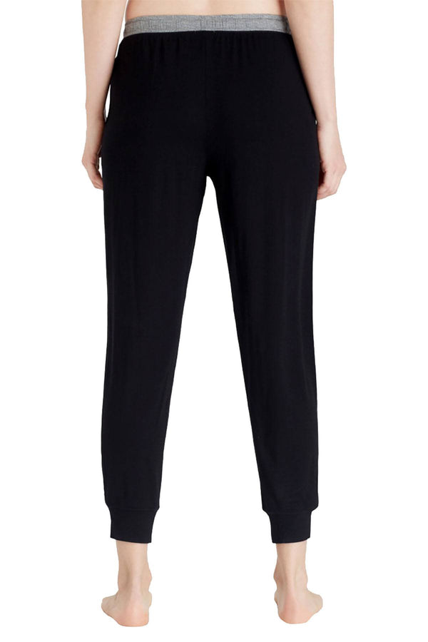 Layla Black/Charcoal Cropped Jogger Pant