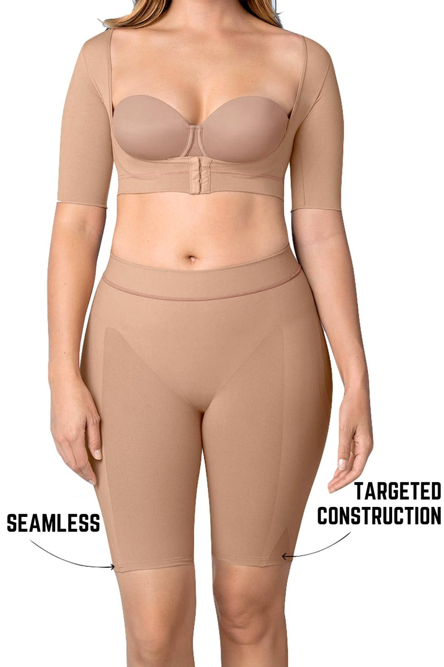 Leonisa Beige Well-Rounded Invisible Butt-Lifter Shaper-Short