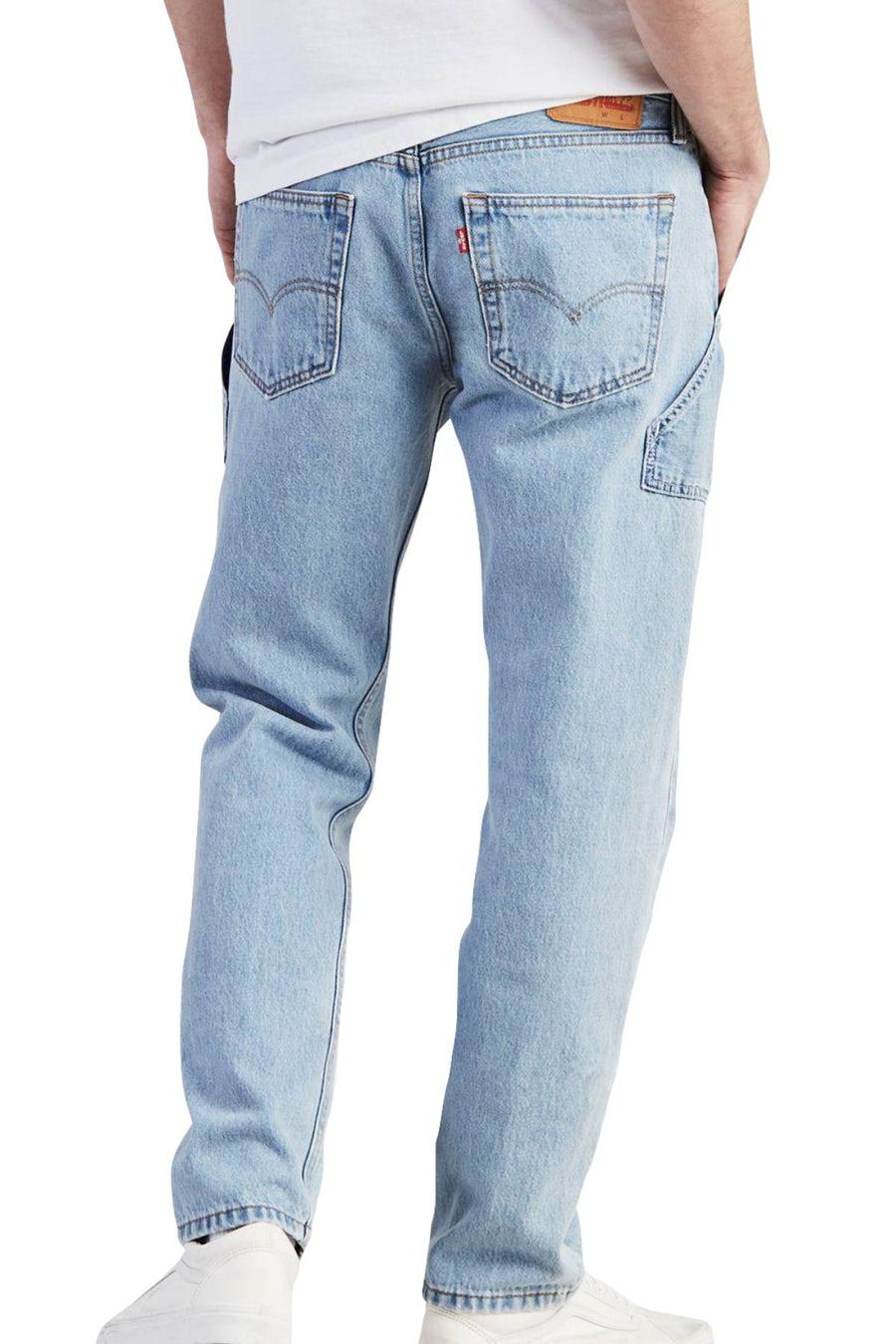 Levi's 502 Light-Stonewash Tapered Carpenter Jeans