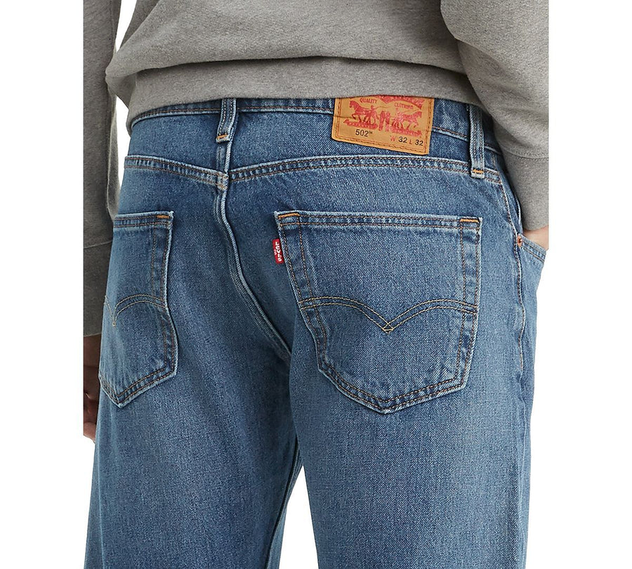 Levi's 502 Tapered Fit Ripped With Camo Print Repair Jeans E Collins