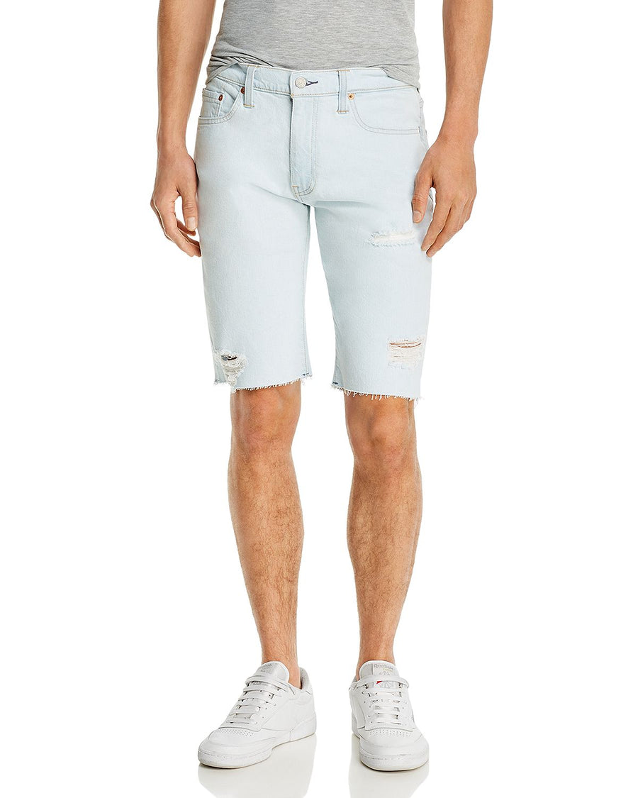 Levi's 511 Cut-off Denim Slim Fit Shorts In Pita Dx Blue