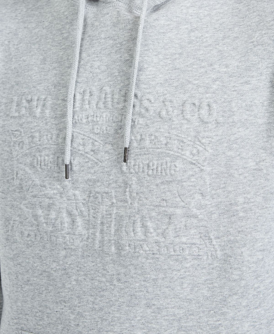 Levi's Arena Embossed-logo Pullover Hoodie Athletic Heather Grey