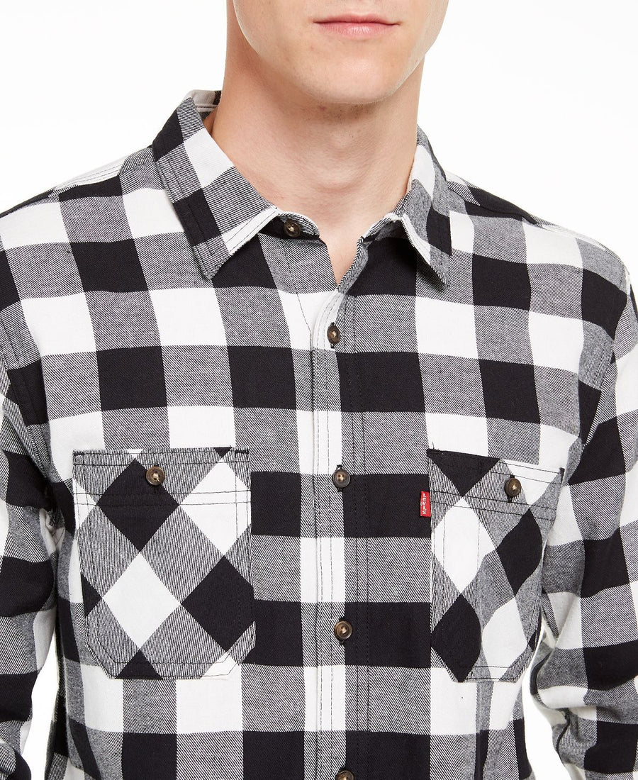 Levi's Buffalo Check Flannel Shirt Marshmallow