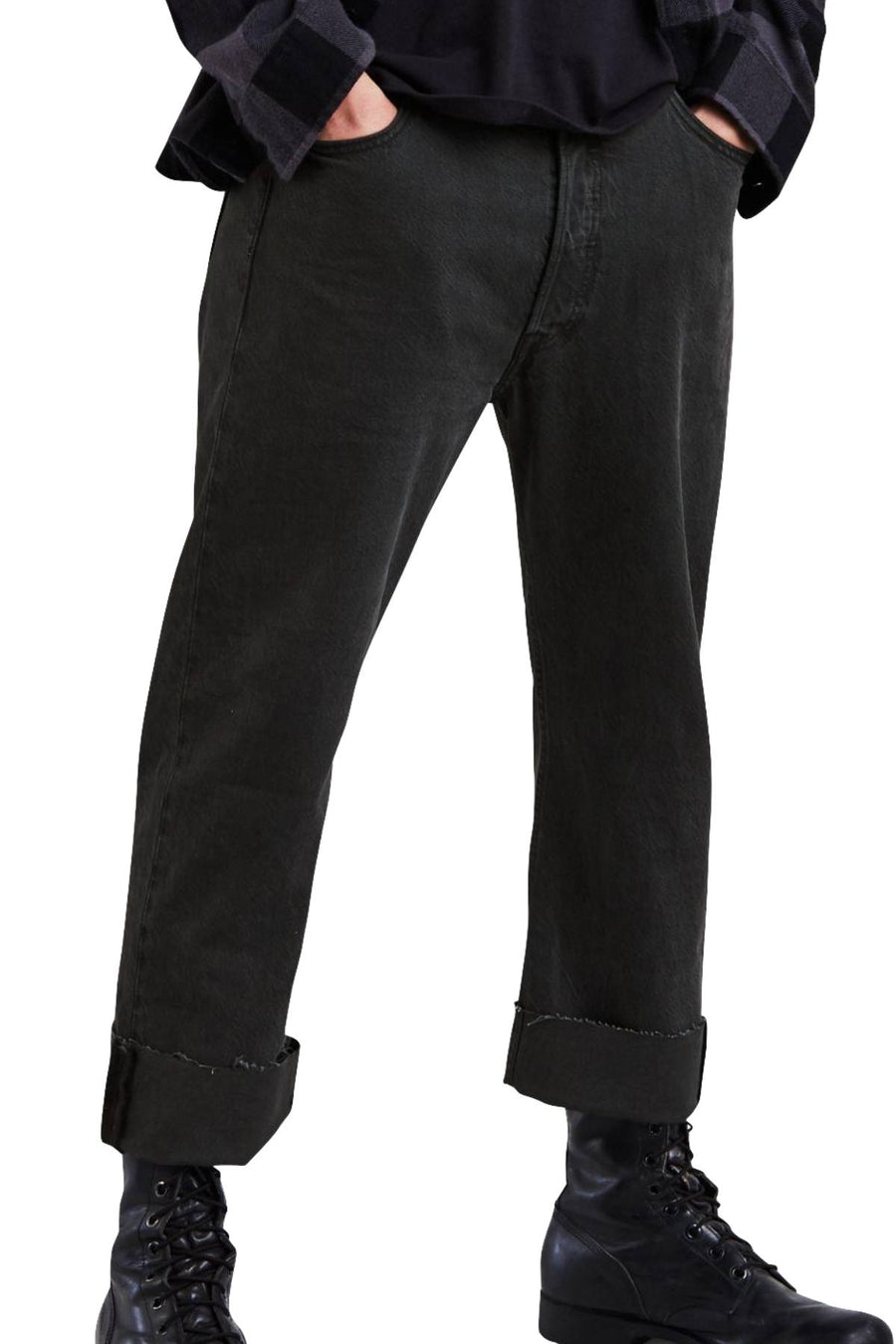 Levi's Bunker-Black 501™ Original Custom-Pleat Jeans
