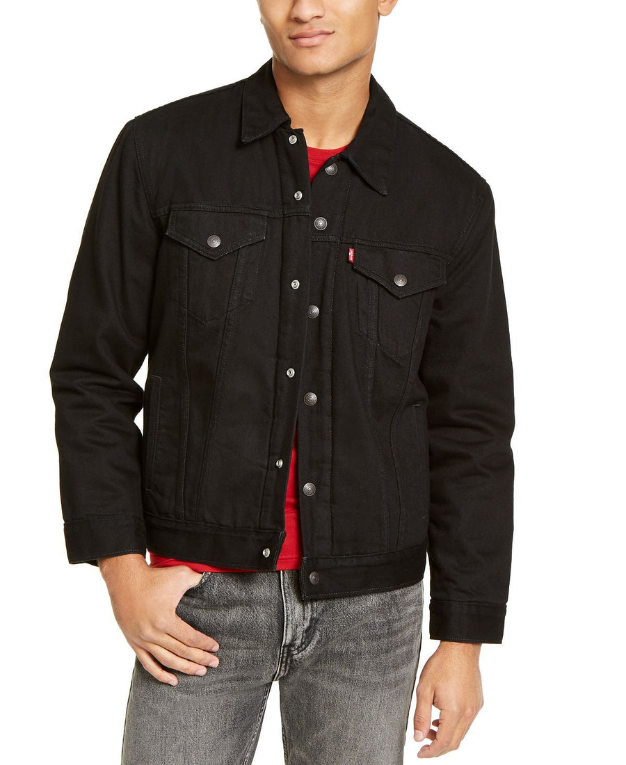 Levi's Camo Sherpa Lined Trucker Jacket Covert Ops