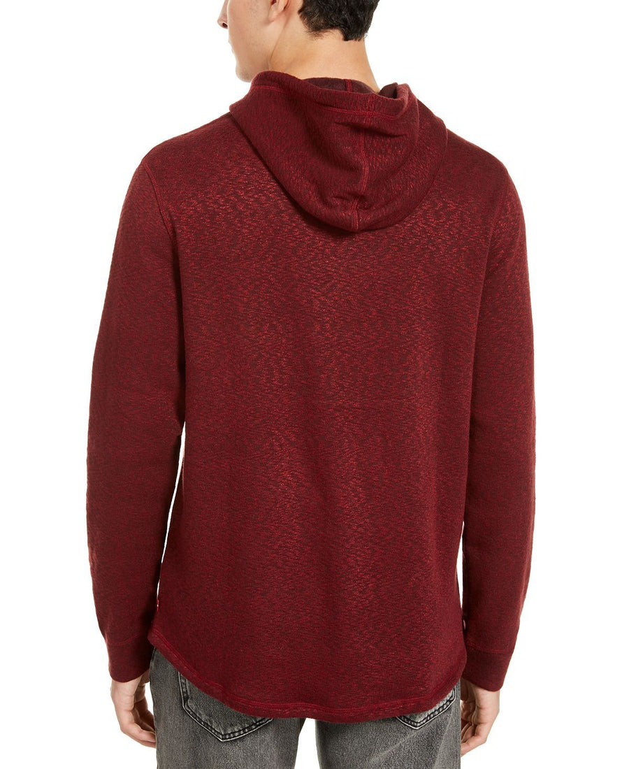 Levi's Cash Textured Fleece Hoodie Cabernet