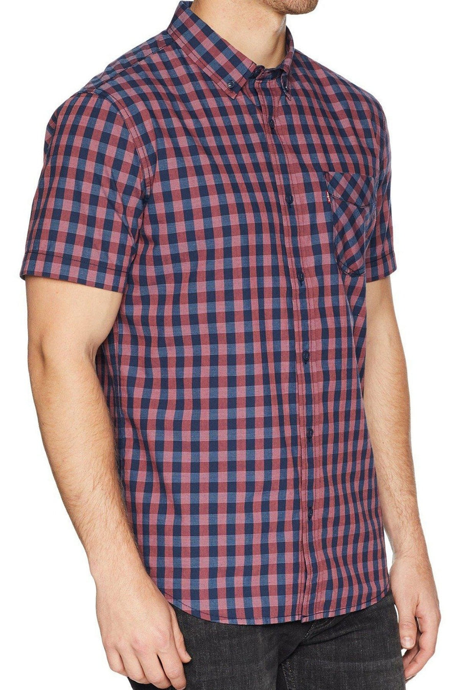 Levi's Cranberry Poplin Check Shirt