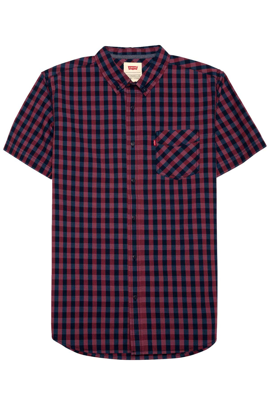 Levi's Cranberry Poplin Check Shirt