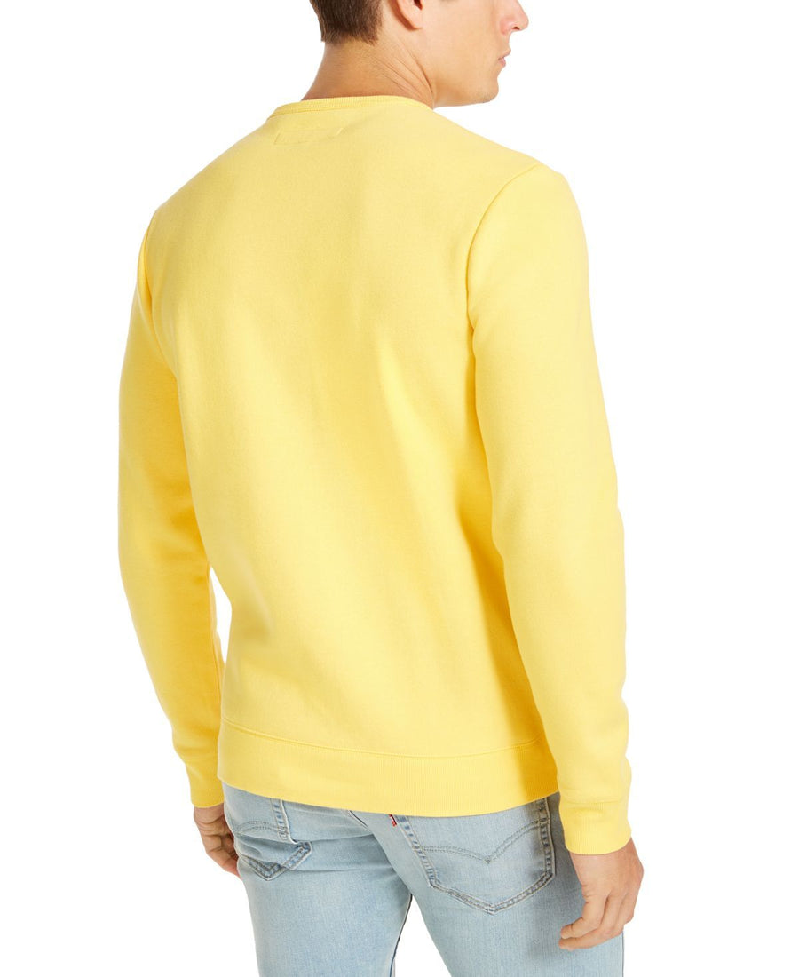Levi's Crewneck Colorblock Pullover Fleece Lemon