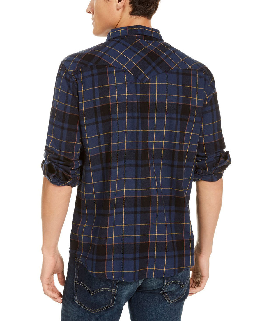 Levi's Curran Regular-fit Plaid Shirt Dress Blues
