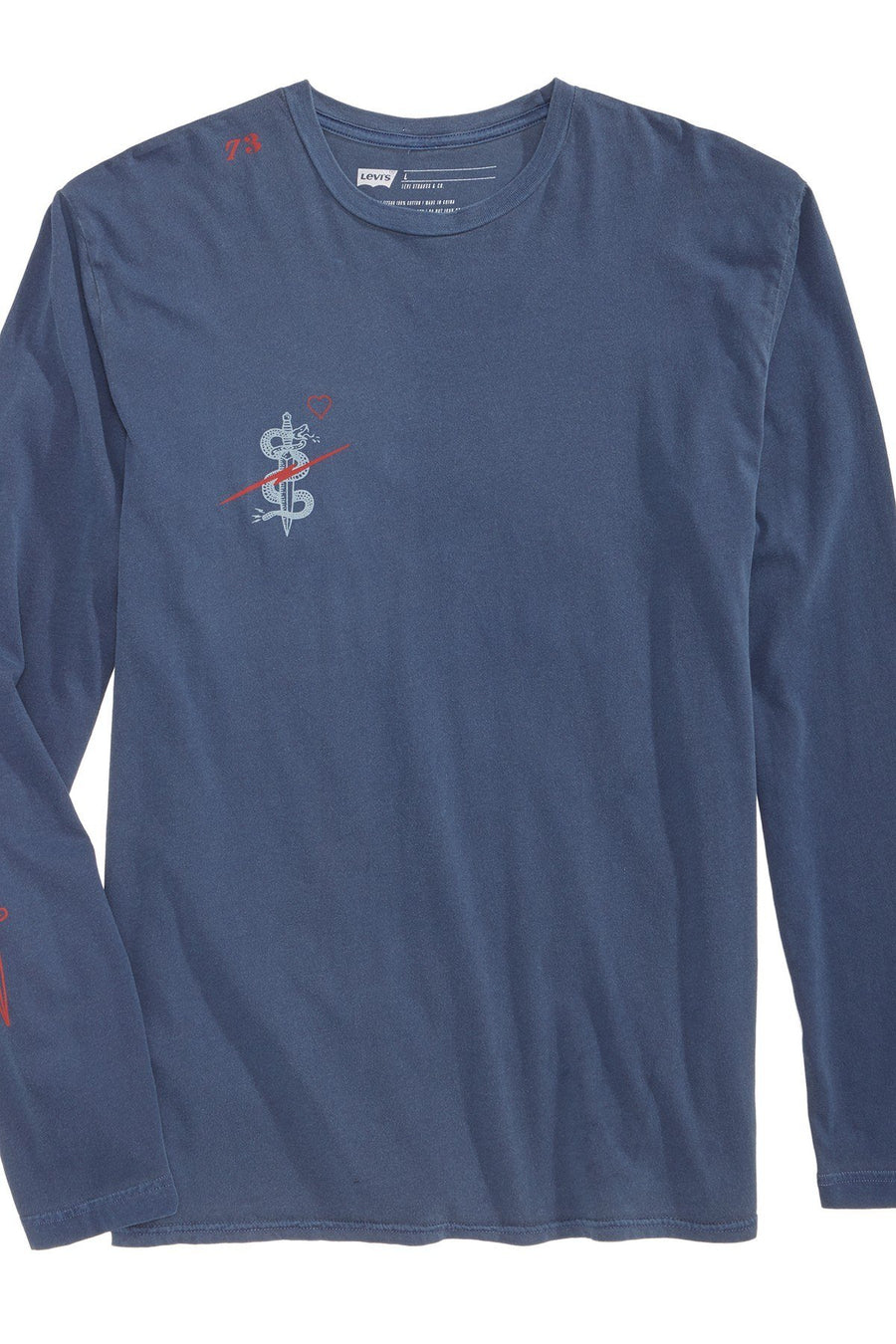 Levi's Dress Blue Long-sleeve Afogado T-shirt
