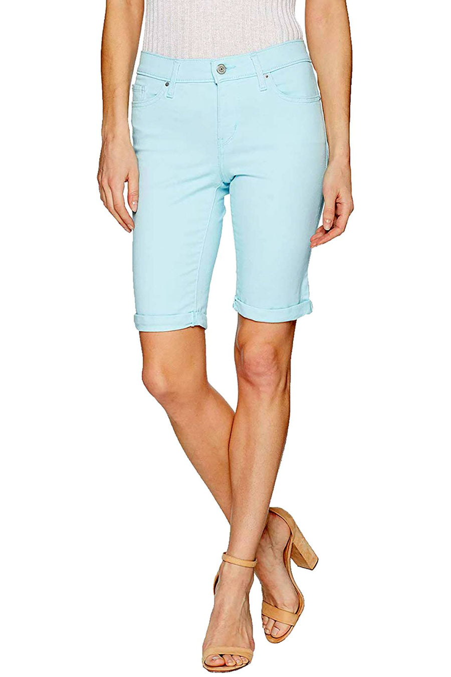Levi's Iced-Aqua Twill Denim Bermuda Short