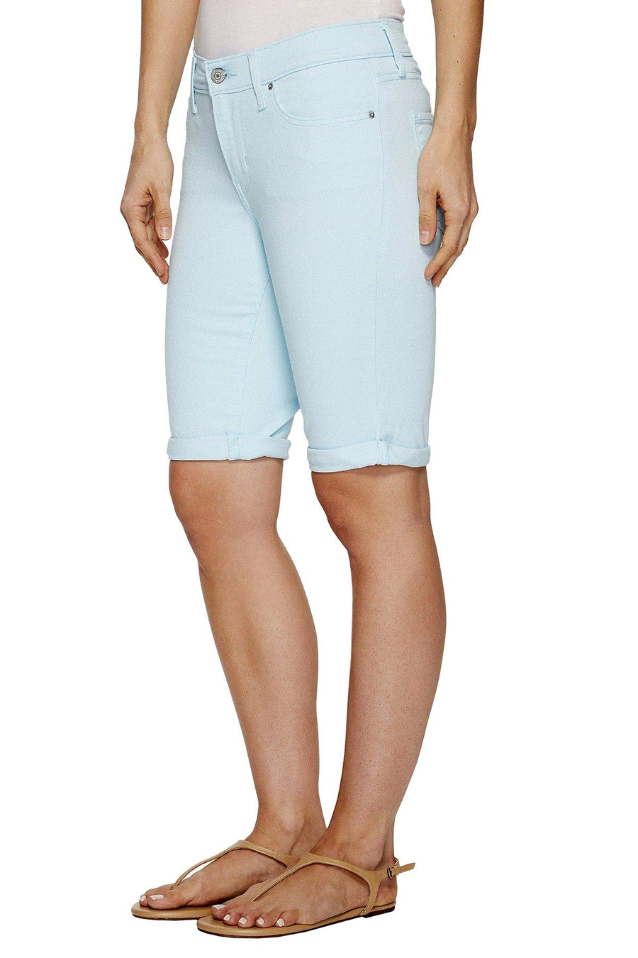 Levi's Iced-Aqua Twill Denim Bermuda Short
