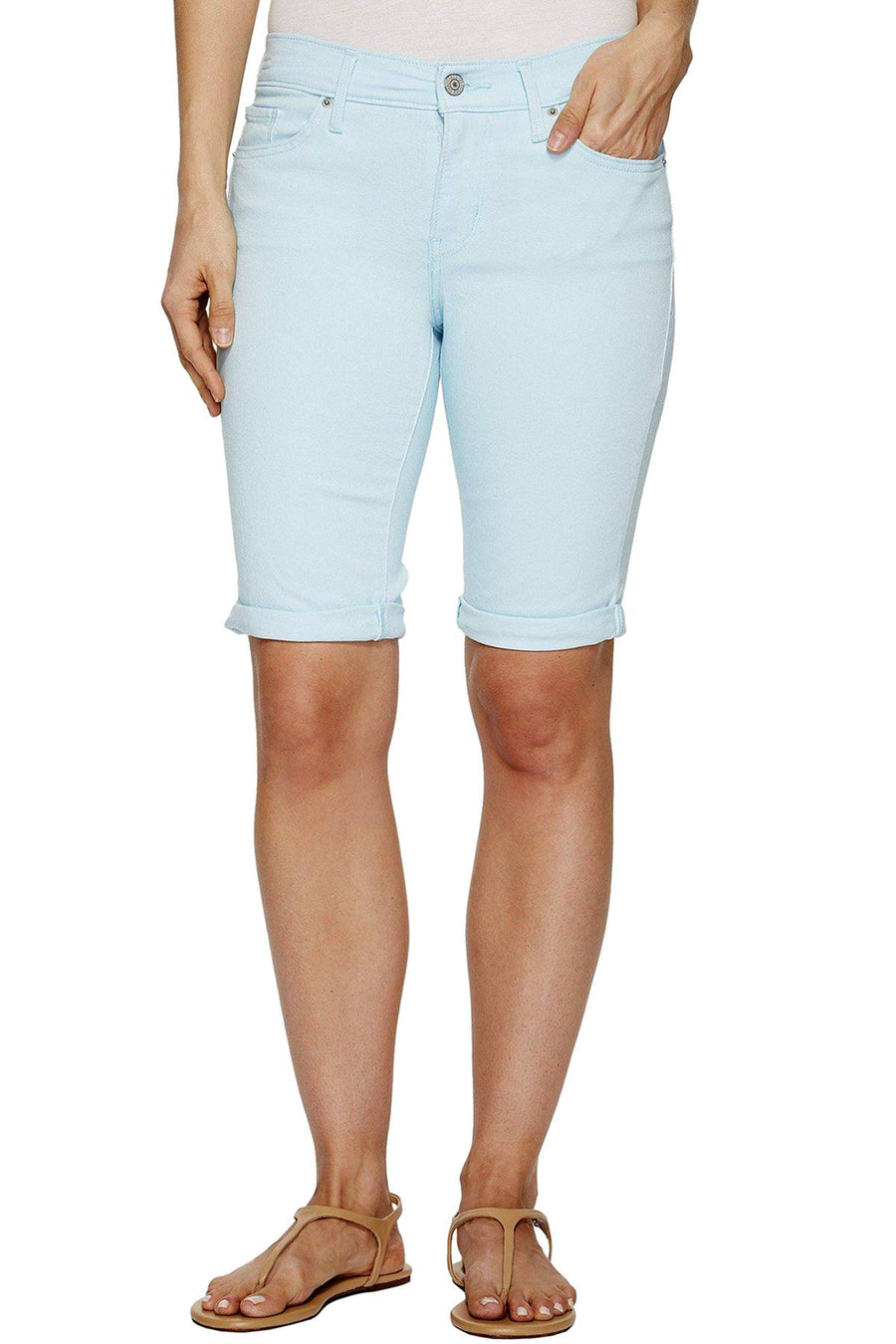 Levi's Iced-Aqua Twill Denim Bermuda Short