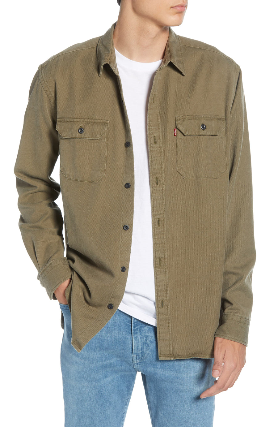 Levi's Jackson Slim Fit Worker Shirt Green