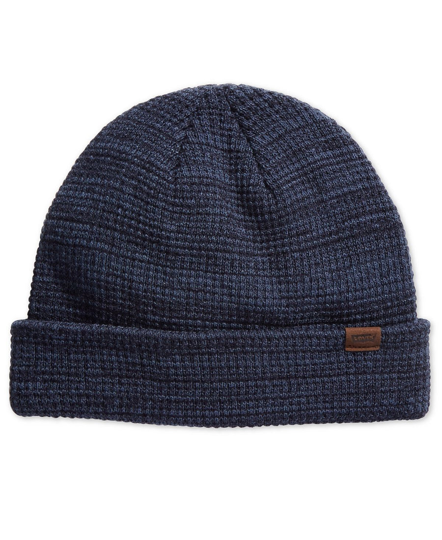 Levi's Marled Waffle Cuff Beanie Navy