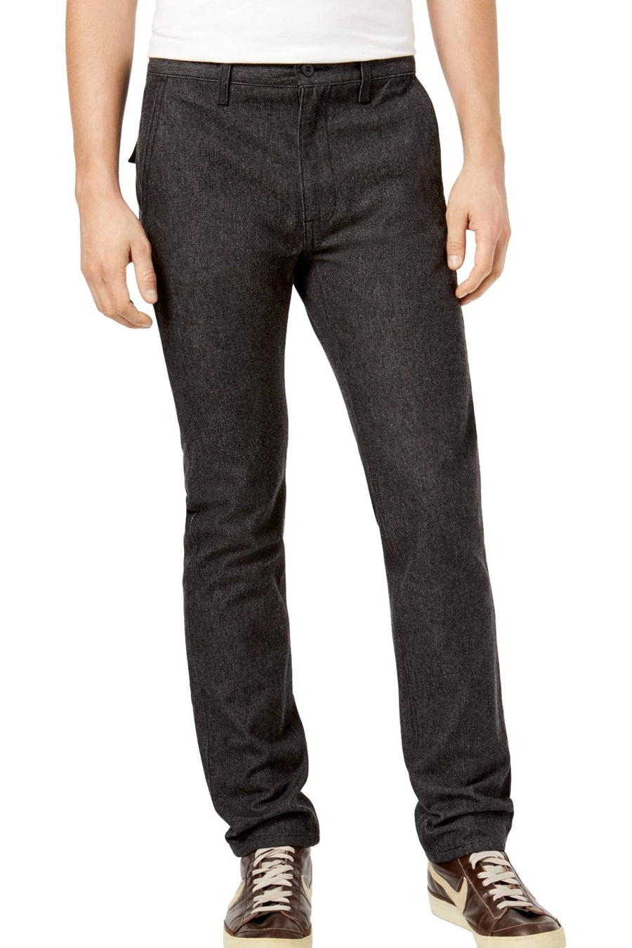 Levi's Melange-Black Brushed-Herringbone Slim-Fit Hybrid Utility Pant