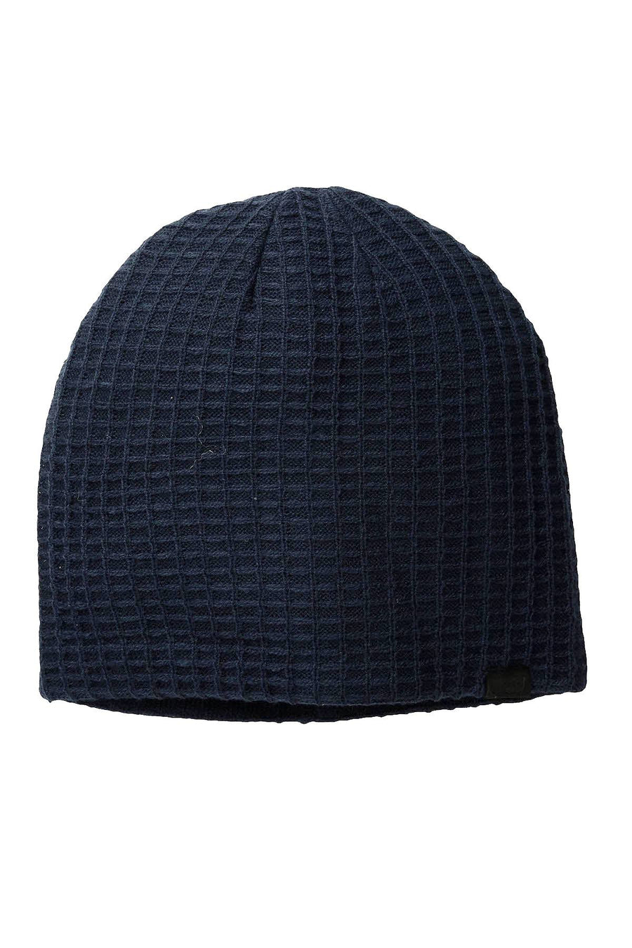 Levi's Navy Flat Sherpa-Lined Waffle-Knit Beanie