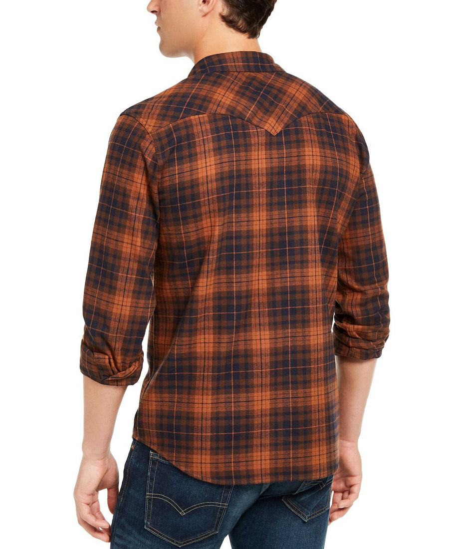Levi's Plaid Flannel Shirt Tortoise Shell