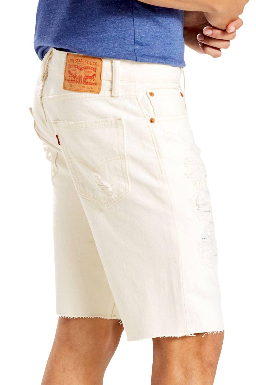 Levi's Popular-White 511™ Slim-Fit Cut-Off Ripped Jean Short