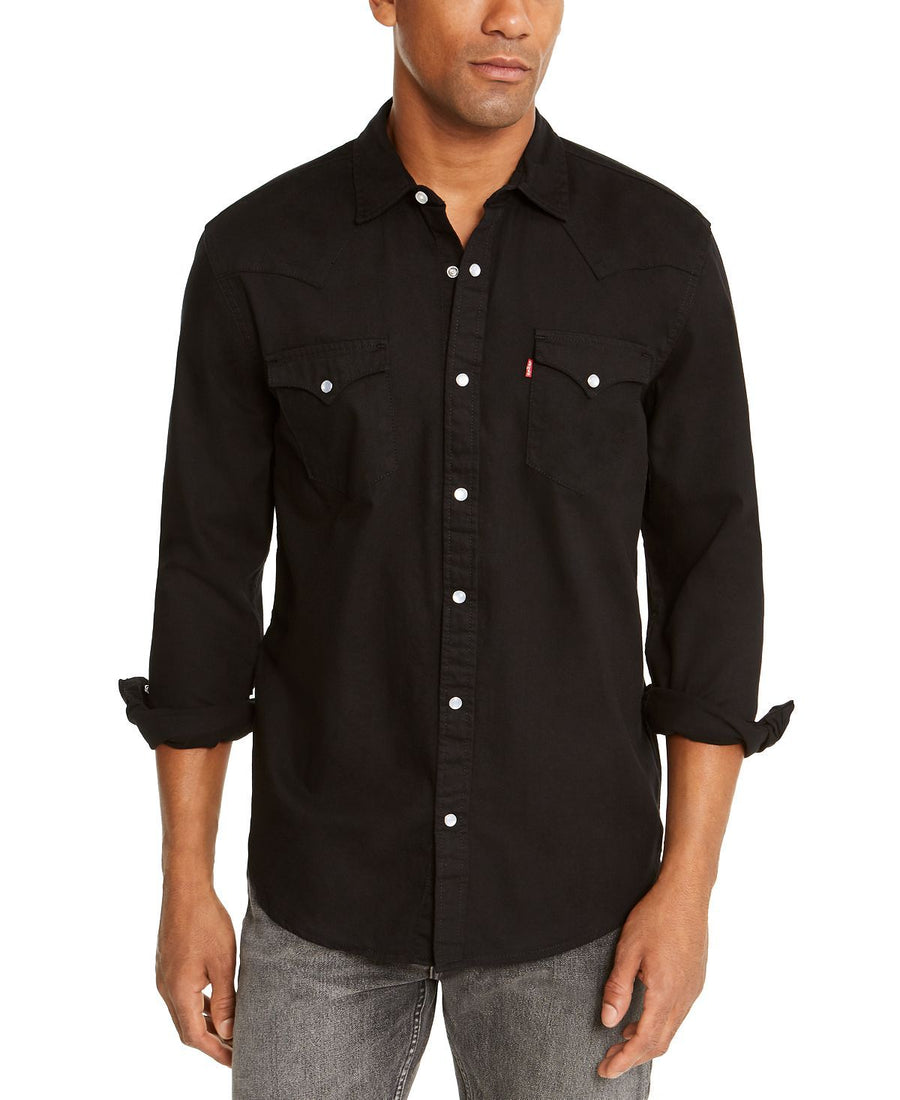 Levi's Standard Barstow Western Long-sleeve Denim Shirt Onyx